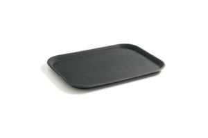 Serving tray, rectangular, non-slip, black, HENDI, GN 1/1, 530x325mm