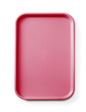 Vassoio fast food in polipropilene GN 1/1, AmerBox, GN 1/1, Rosso, 530x325x(H)20mm, rettangolare