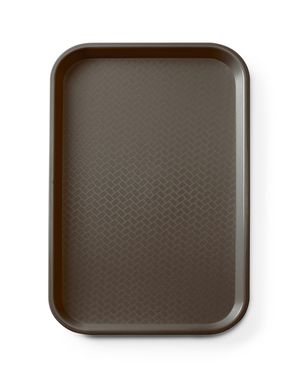 Polipropilén gyorséttermi tálca GN 1/1, AmerBox, GN 1/1, Barna, 530x325x(H)20mm, Téglalap alakú