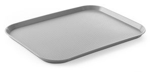Vassoi FAST FOOD IN POLIPROPILENE grandi, AmerBox, Grigio chiaro, 350x450x(H)20mm