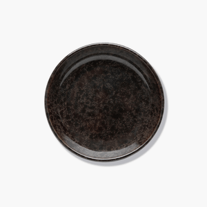 OLIVE PLATE SURFACE D9 H2 INDI GREY, Serax, Brown