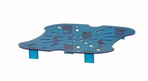 Notekpaplāte CamSquares Fresh Pro tvertnei, Cambro, 11,4 l, 17,2 l un 20,8 l tvertnēm, Zils, 232x222x(H)25mm