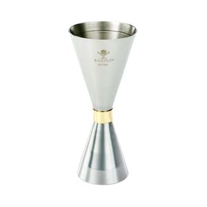 Jigger - Slim Style bartender measuring cup, BarUp, Silver