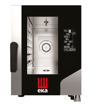 Elektriline konvektsiooniga auruahi Millennial Black Mask Gastro Compact 6 x GN 1/1, elektrooniline juhtimine, Tecnoeka, 400V/7800W, 500x930x(H)700mm