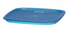 Víko pro nádobu CamSquares Fresh Pro, Cambro, pro nádoby o objemu 11,4 l, 17,2 l a 20,8 l., Modrá, 289x289x(H)19mm