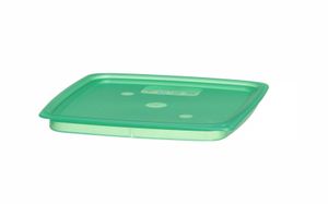 Víko pro nádobu CamSquares Fresh Pro, Cambro, pro nádoby o objemu 1,9 l a 3,8 l, Zelená, 191x191x(H)19mm