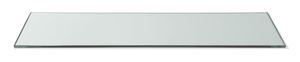 Rectangular plate transparent in tempered glass, ROSSETO, Transparent