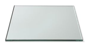 Square plate transparent in tempered glass, ROSSETO, Transparent