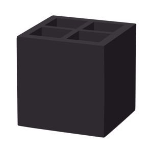 Skrzynka na sztućce i serwetki Madeira Black, czarny