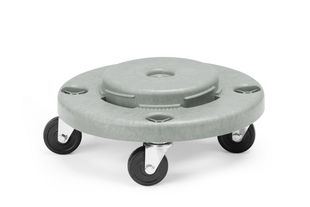 Suporte com rodas para caixote do lixo redondo, AmerBox, adapta-se a 691403, ⌀400x(H)165mm