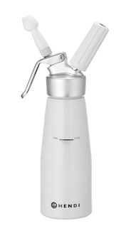 Zestaw - Syfon do bitej śmietany 0,5 l + naboje 10 szt., HENDI, 0,5L