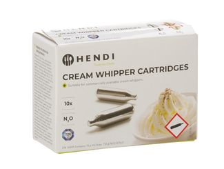Set – Siphon for whipped cream 0.5 l + cartridges, 10 pcs., HENDI, 0,5L 1