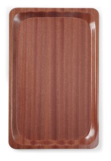 Serviertablett, rechteckig, rutschfest, laminiert, AmerBox, GN 1/1, Mahagoni, 325x530mm