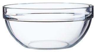 Empilable salad bowl, Arcoroc, 240 ml, 0,24L, Transparent, ⌀103x(H)45mm 1
