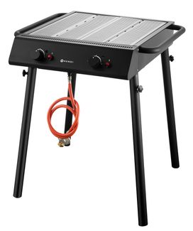 Xantos Black Gas grill, HENDI, Black, 9,5kW, 770x710x(H)870mm 1