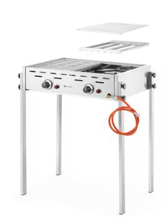 Roast-Master Pro Gas barbecue, HENDI, 11,6kW, 790x560x(H)900mm 1