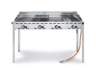 Dujinė ekologiška 4 degiklių kepsninė, HENDI, Profi Line, 22kW, 1400x612x(H)825mm