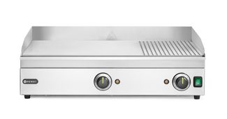 Plaatgrill 1/3 rihveldatud, HENDI, Kitchen Line, 230V/3500W, 697x474x(H)241mm