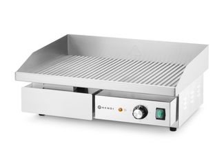Gerillte Grillplatte, HENDI, Budget Line, 220-240V/3000W, 550x430x(H)240mm
