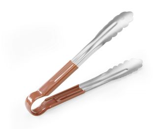Szczypce do serwowania HACCP 250 mm, HENDI, brązowy, (L)250mm