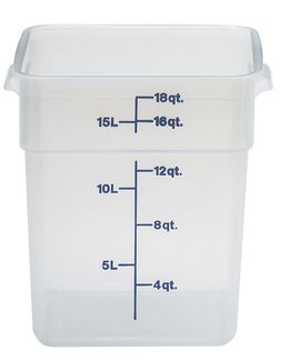 Przezroczysty pojemnik polipropylenowy na żywność CamSquare, Cambro, Camsquare, 17,2 l, 17,2L, transparentny, 256x310x(H)320mm 1