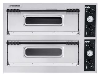 Piec do pizzy Basic Slim, Prismafood, 2 komory, 400V/12000W, 1305x489x(H)745mm 1
