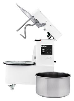 Spiral mixer with rising head and removable bowl - 10 L, Prismafood, 35 kg/h, 10L, 230V/370W, 380x600x(H)645mm 1