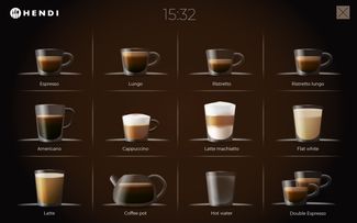 Automatic coffee machine, HENDI, 230V/3000W, 390x544x(H)578mm 1