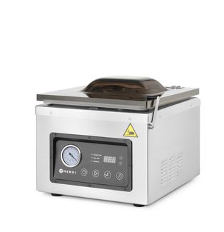 Vákuový baliaci stroj Profi Line - komorový, HENDI, Profi Line, Zváracia lišta 260 mm, 240V/1000W, 330x480x(H)361mm