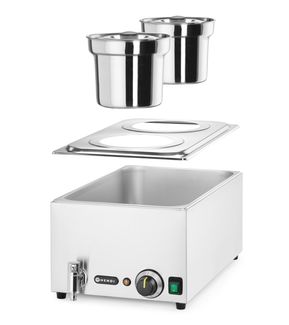 Set: Bain-marie Ranger + 2x 4L container with lid, HENDI, 8L, 220-240V/1000W, 604x332x(H)315mm 1