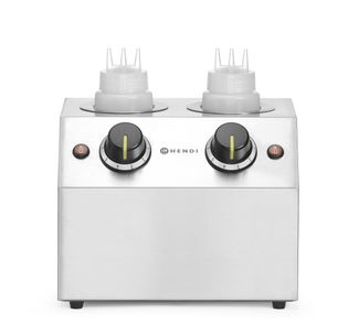Sauce warmer, HENDI, Double - 2x0,65L, 220-240V/400W, 270x223x(H)282mm