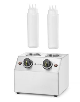Sauce warmer double, HENDI, 1,3L, 220-240V/400W, 270x223x(H)282mm 1