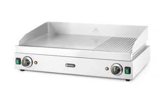 Grillplatte, HENDI, Profi Line, 2/3 glatt, 1/3 gerillt, 230V/3500W, 697x474x(H)241mm