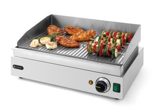 Griddle, ribbed, HENDI, Profi Line, entirely ribbed, 230V/2400W, 527x404x(H)233mm 1