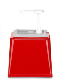 Dosatore per salse con pompa, HENDI, 2,5L, Rosso, 230x210x(H)327mm 3