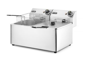 Fritteuse Kitchen Line - 2x8L, HENDI, Kitchen Line, 16L, 230V/7000W, 542x430x(H)351mm