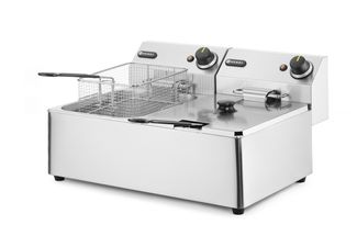 Fritéza Kitchen Line - 2x 6L, HENDI, Kitchen Line, 12L, 230V/6600W, 550x430x(H)305mm 1