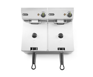 Fritéza Kitchen Line - 2x 6L, HENDI, Kitchen Line, 12L, 230V/6600W, 550x430x(H)305mm 1