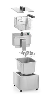 Frytownica manualna , 8 l, HENDI, Profi Line, 8L, 230V/3500W, 305x460x(H)369mm 1