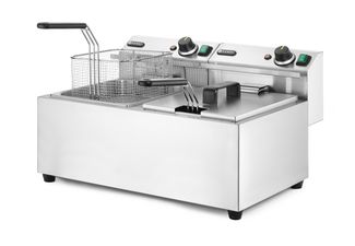 Frytownica manualna, 2 × 8 l, HENDI, Profi Line, 16L, 230V/7000W, 605x460x(H)369mm