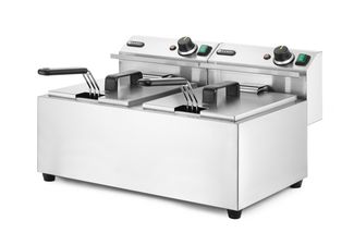 Manuálna fritéza Profi Line, 2× 8 l, HENDI, Profi Line, 16L, 230V/7000W, 605x460x(H)369mm 1