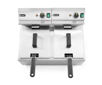 Manuálna fritéza Profi Line, 2× 8 l, HENDI, Profi Line, 16L, 230V/7000W, 605x460x(H)369mm 1
