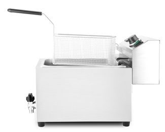 Deep fryer XL with drain tap, HENDI, Profi Line, 10L, 400V/6600W, 300x585x(H)377mm 1