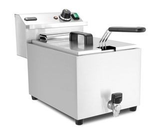 Deep fryer XL with drain tap, HENDI, Profi Line, 10L, 400V/6600W, 300x585x(H)377mm 1