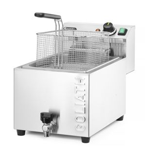 Deep fryer XL with drain tap HENDI GOLIATH, HENDI, 10L, 400V/10200W, 300x585x(H)392mm 1