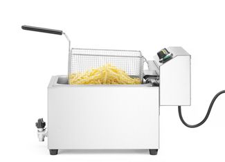 Deep fryer XL with drain tap HENDI GOLIATH, HENDI, 10L, 400V/10200W, 300x585x(H)392mm 1