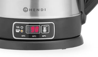 Electric kettle cordless with temperature control, HENDI, 1,8L, 230V/1800W, 230x165x(H)255mm 1