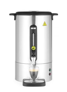 Percolator UNIQ, HENDI, designed by Robert Bronwasser, 14L, Silver, 220-240V/1750W, 357x380x(H)502mm