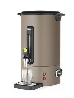 Hot drinks boiler UNIQ, HENDI, designed by Robert Bronwasser, 16L, Taupe, 220-240V/1650W, 357x380x(H)502mm