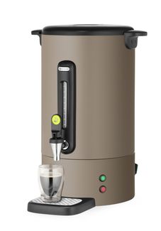 Percolador UNIQ, HENDI, designed by Robert Bronwasser, 14L, Gris pardo, 220-240V/1750W, 357x380x(H)502mm 1